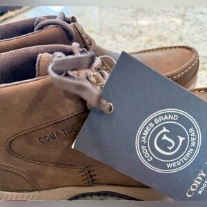 CODY JAMES MEN'S LOW CUT CASUAL DRIVER WORK SHOES - COMPOSITE TOE "NWT"